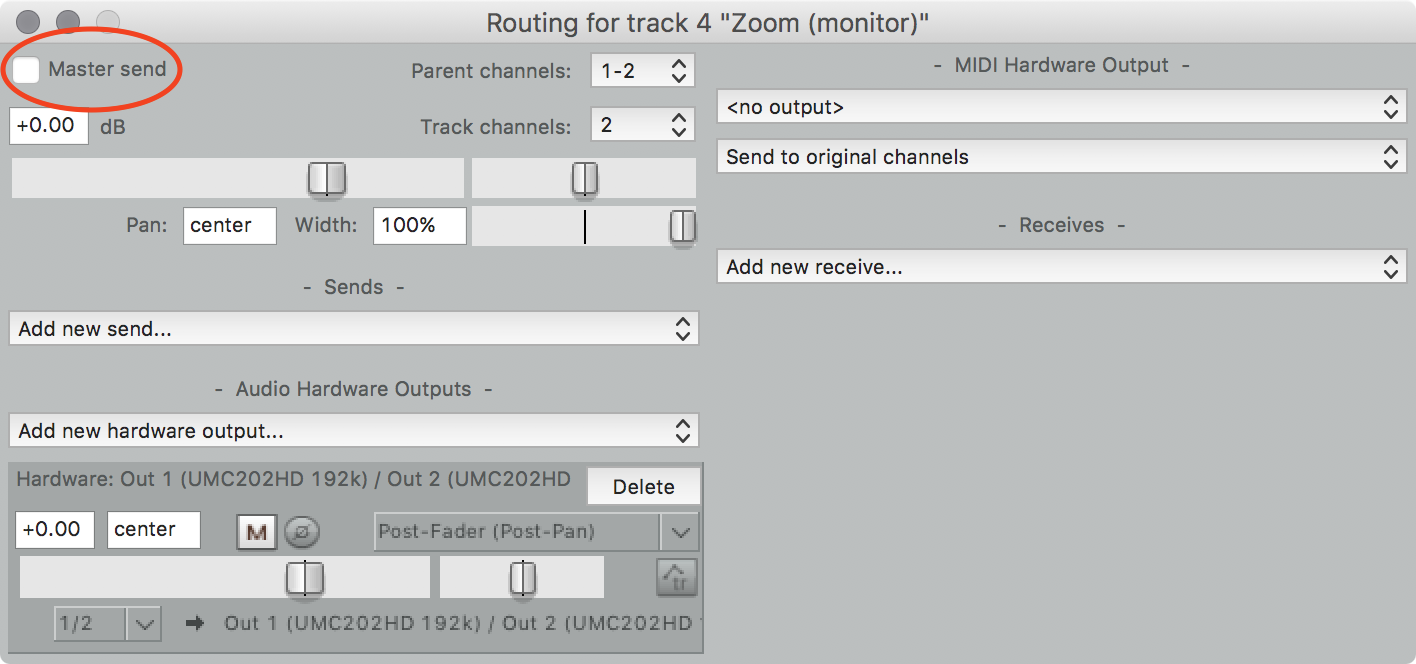 zoom monitor routing